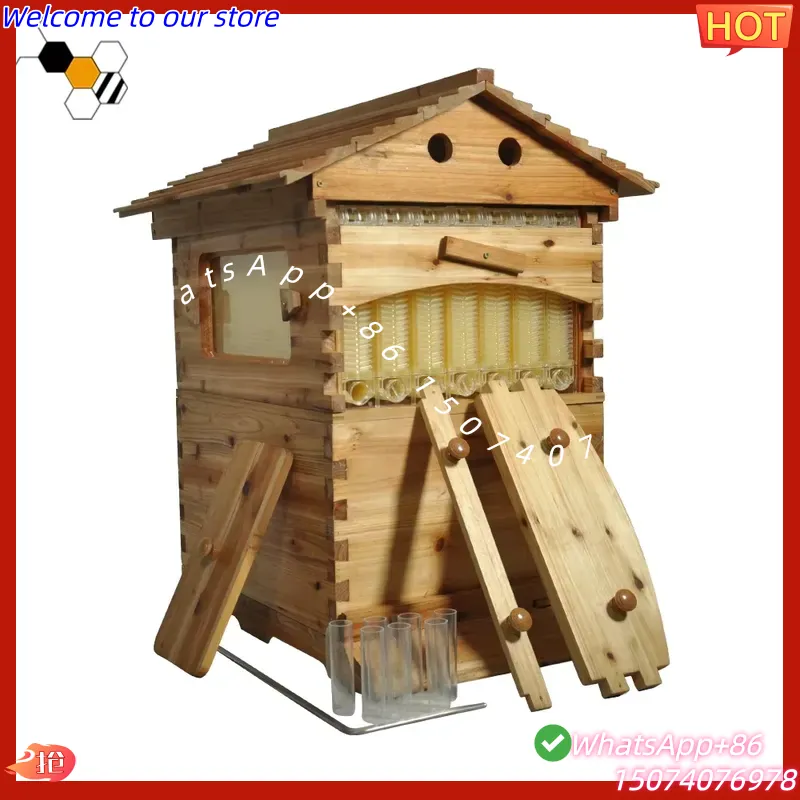 Beehive Frame Wax - 2026 Chinesischer wachsbeschichteter China-Fichten-Automatik-Bienenstock mit Selbstfließfunktion