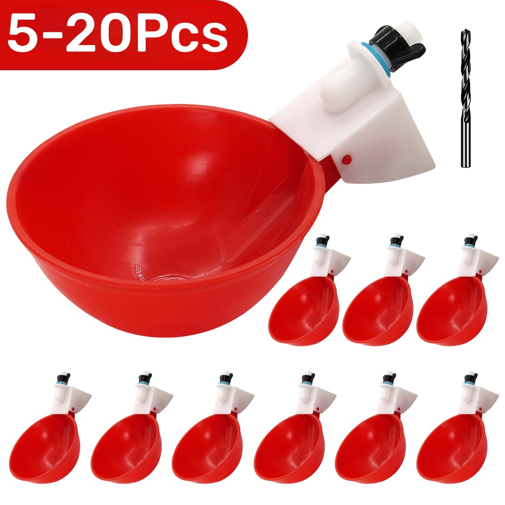Chicken Nipple Drinker - 5-20 Stück Automatischer Trinknapf für Hühner