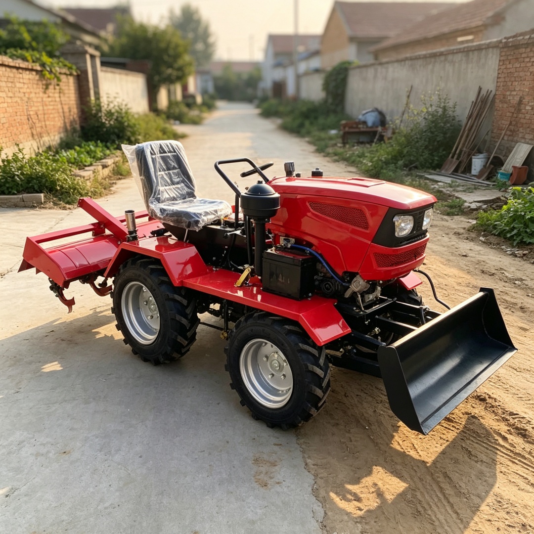 Agriculture Farming Types - Maßgefertigte 4-Rad-4WD-Bodenfräse mit passendem Rotationsfräser und