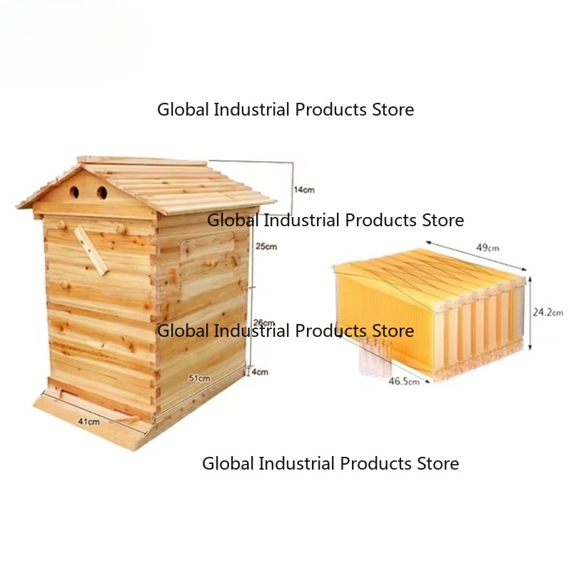 Beehive Frame Wax - 7 Automatische Bienenrahmen aus chinesischer Tanne,