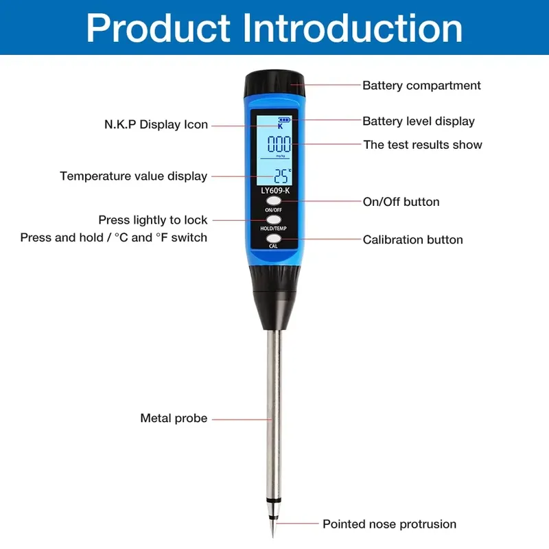 0-1999mg/kg Boden-NPK-Tester P – Precision Farming In Agriculture Bewertung und Preis