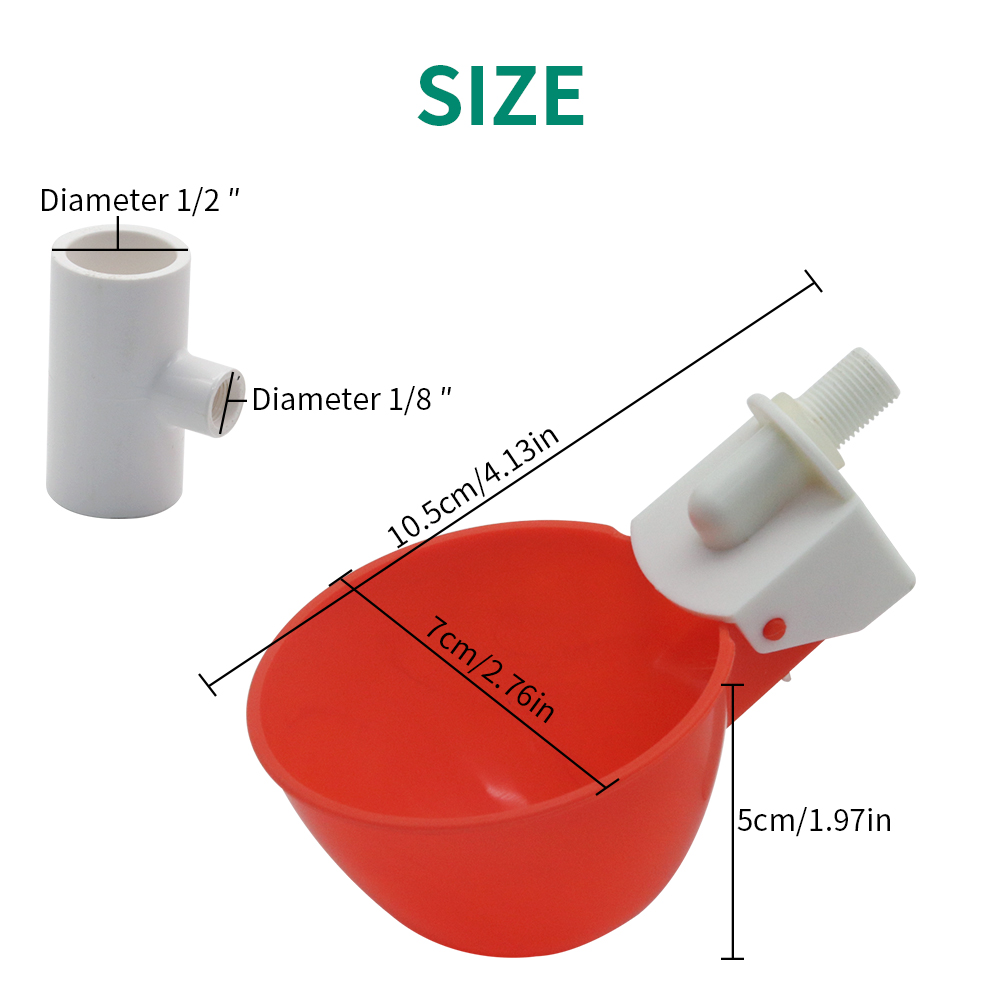 5/10/20Pcs Kunststoff Geflügel – Chicken Nipple Drinker Bewertung und Preis