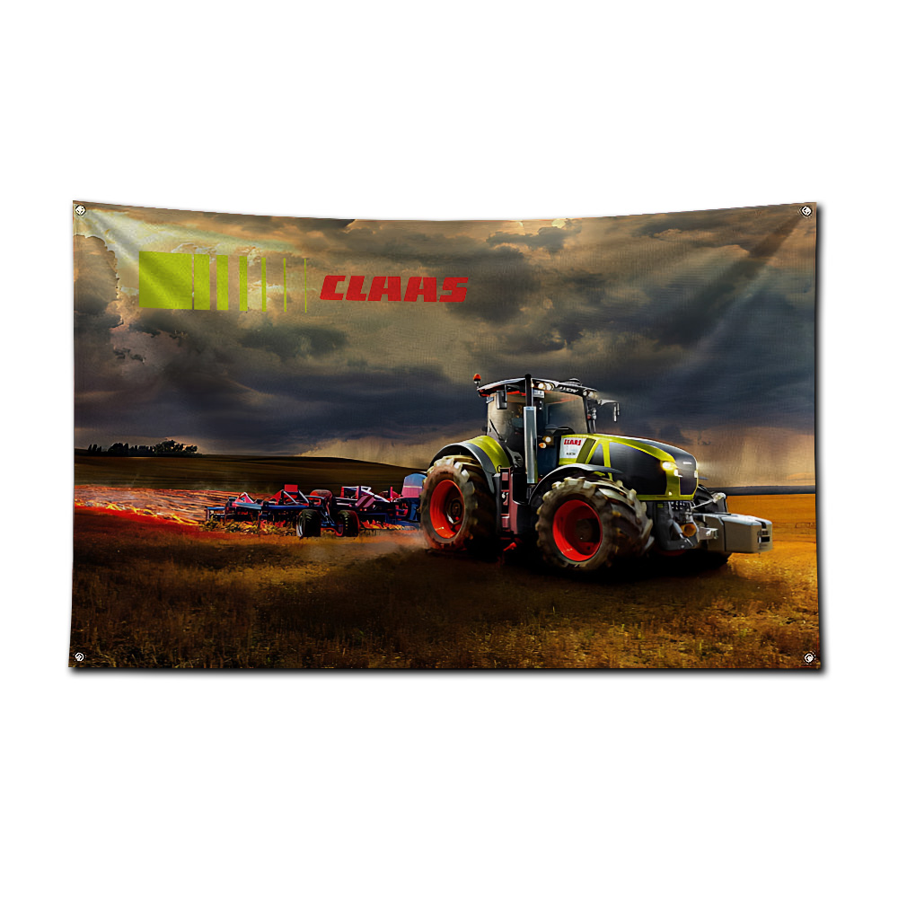 Traktor- und Mähdrescher-Flagg – Agriculture Farming Logos Bewertung und Preis